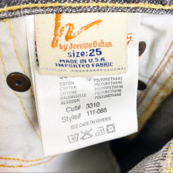 Citizens of Humanity Ash Gray Distressed Bootcut Jeans Y2K Womens Size 25 - Picture 8 of 12